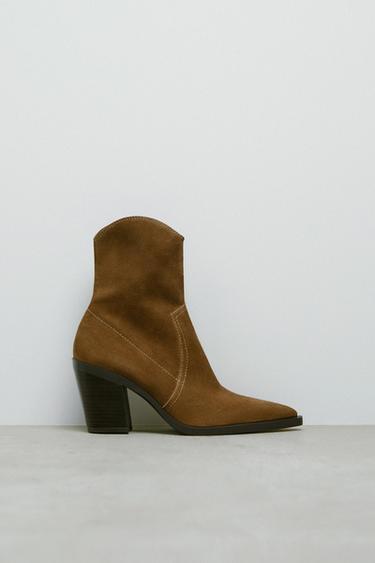 Botas Zara Camel talla 39 EU de en Ante - 22299495