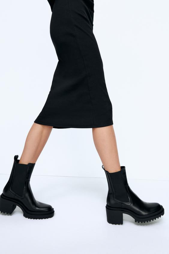BOTÍN CHELSEA TRACK - Negro | ZARA Chile