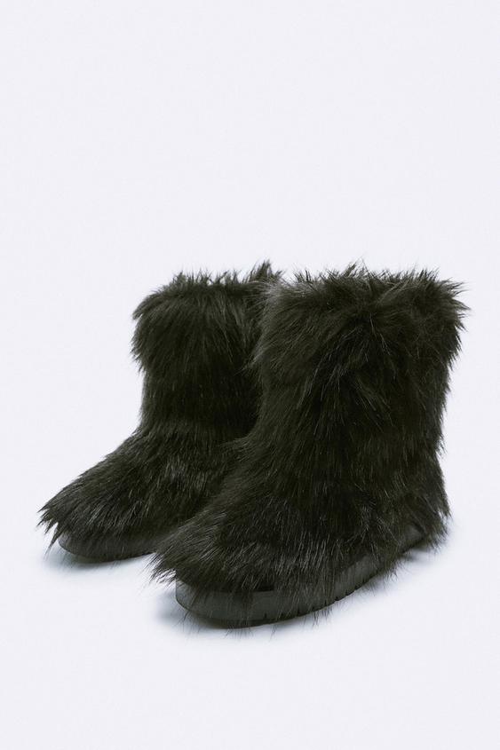 zara fur lined boots