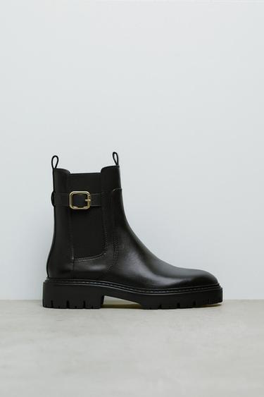 Botines con Hebilla de Mujer | ZARA Chile