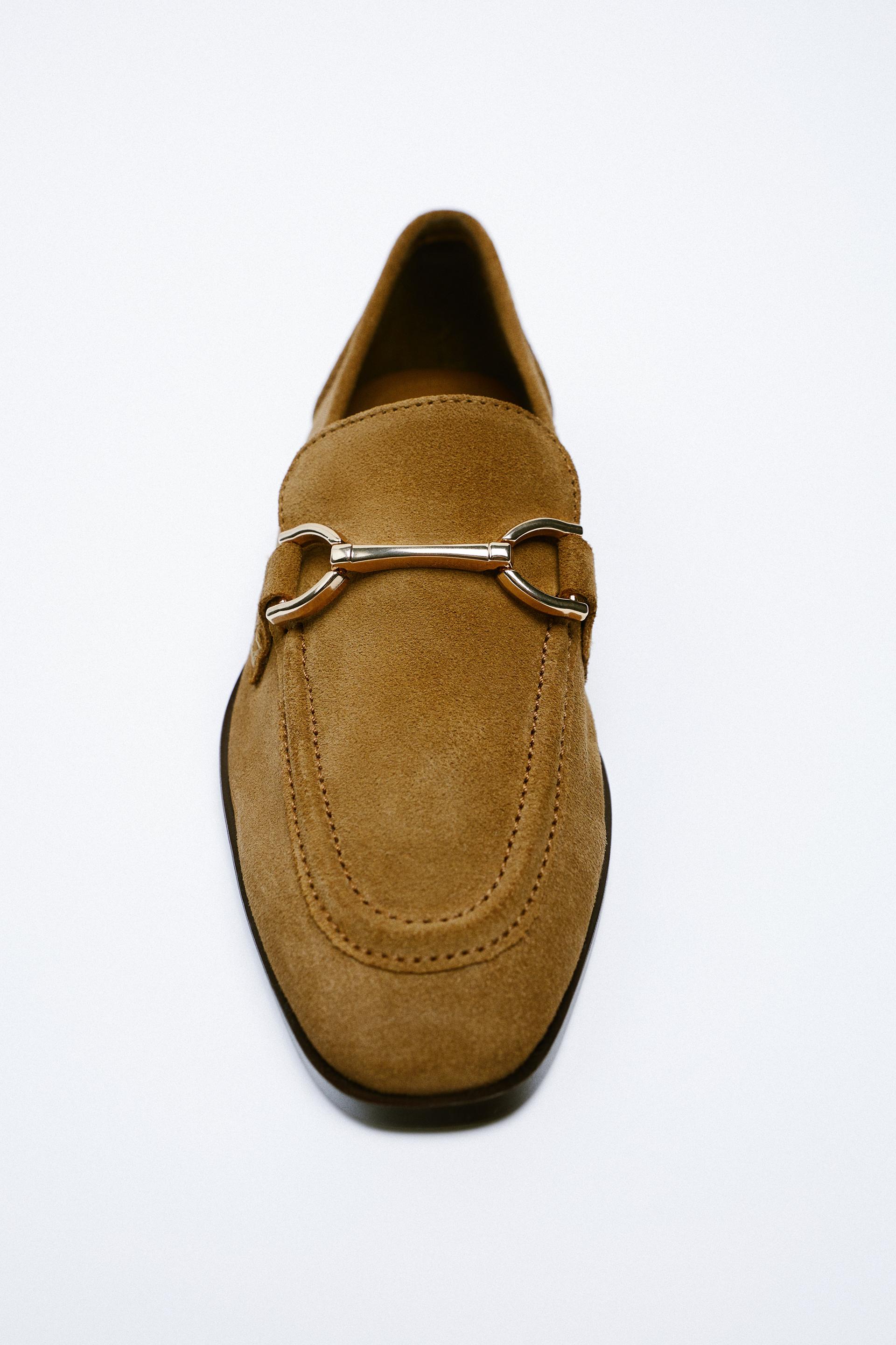 MOCASSINI BASSI SOFT IN PELLE SCAMOSCIATA - Marrone | ZARA Italia / Italy