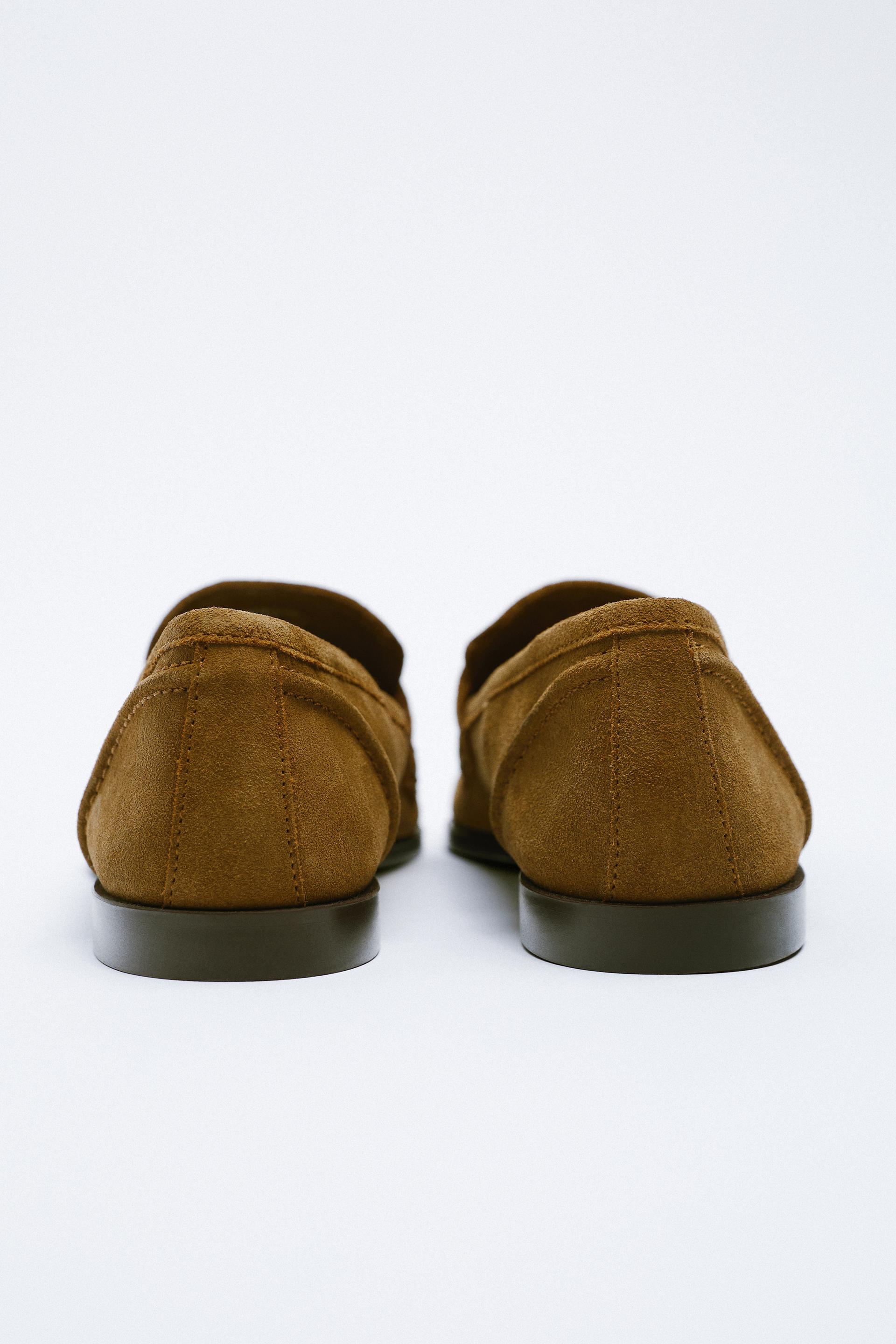 MOCASÍN PLANO SOFT SERRAJE - Marrón | ZARA España