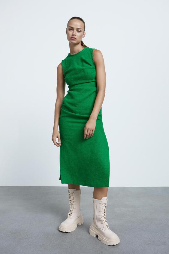 BOTA ENCERADA COM CADARÇOS - Branco-cru | ZARA Brasil