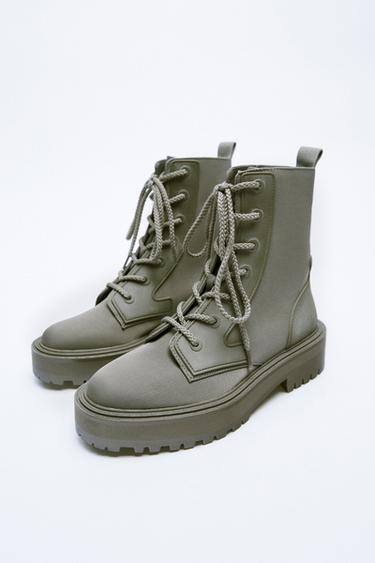 zara fabric boots