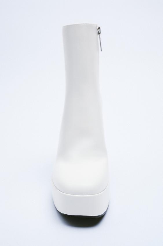 zara platform ankle boots