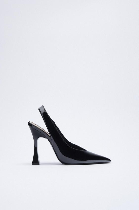 black slingbacks