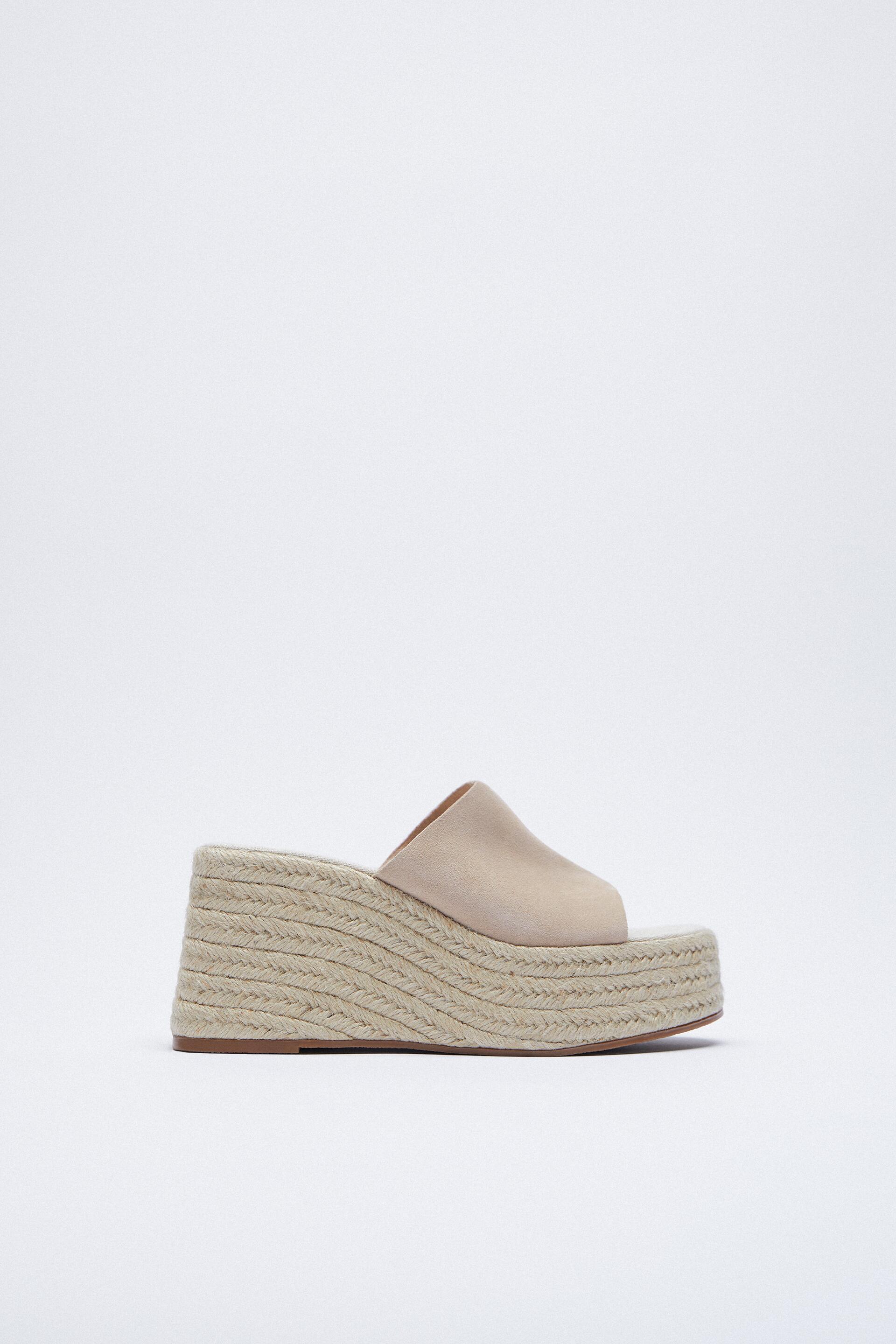 cuña piel yute zara