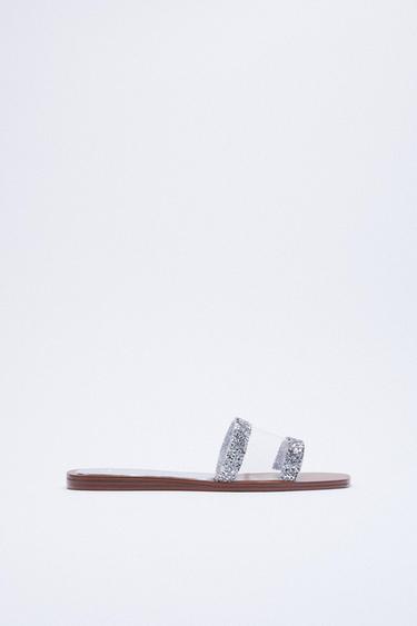 Sandalias Plateadas de Mujer | ZARA España