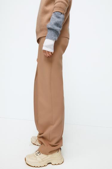 zara white chunky trainers