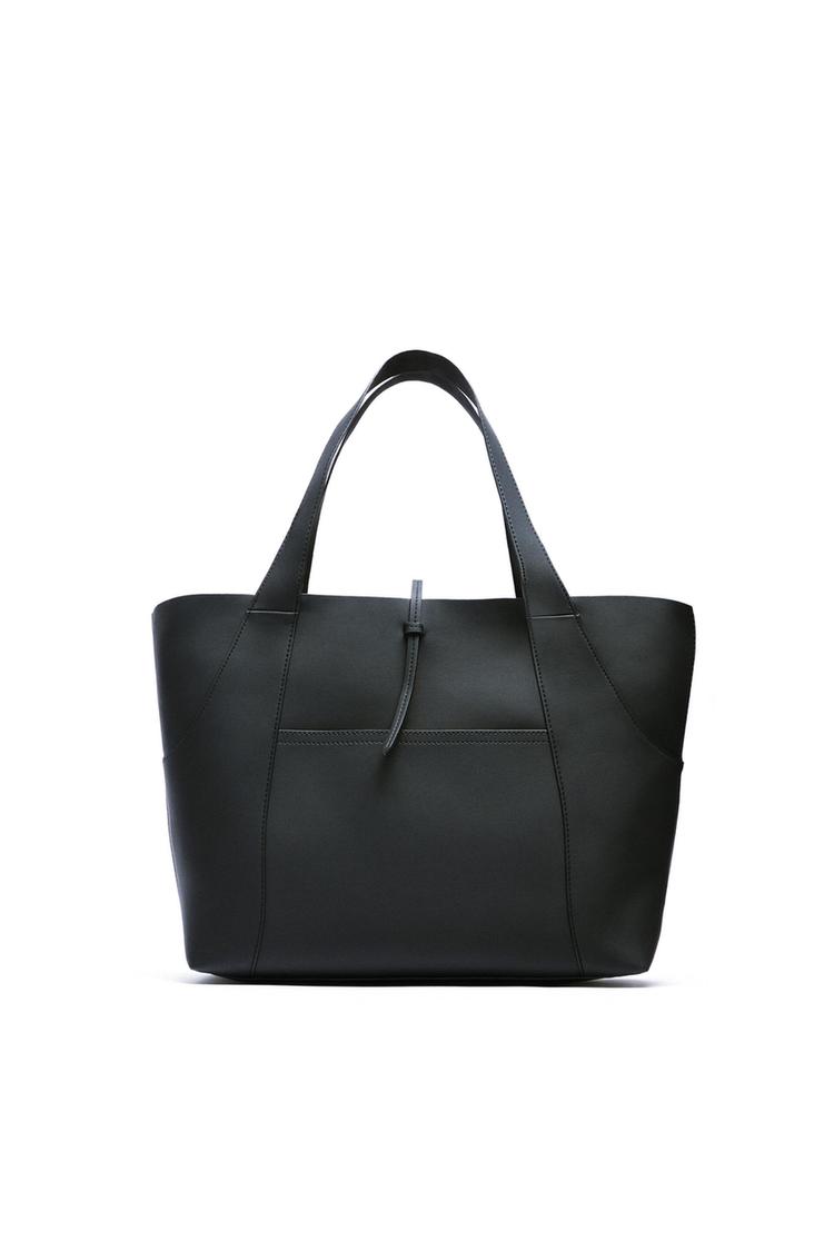 BOLSO SHOPPER - Negro | ZARA Colombia