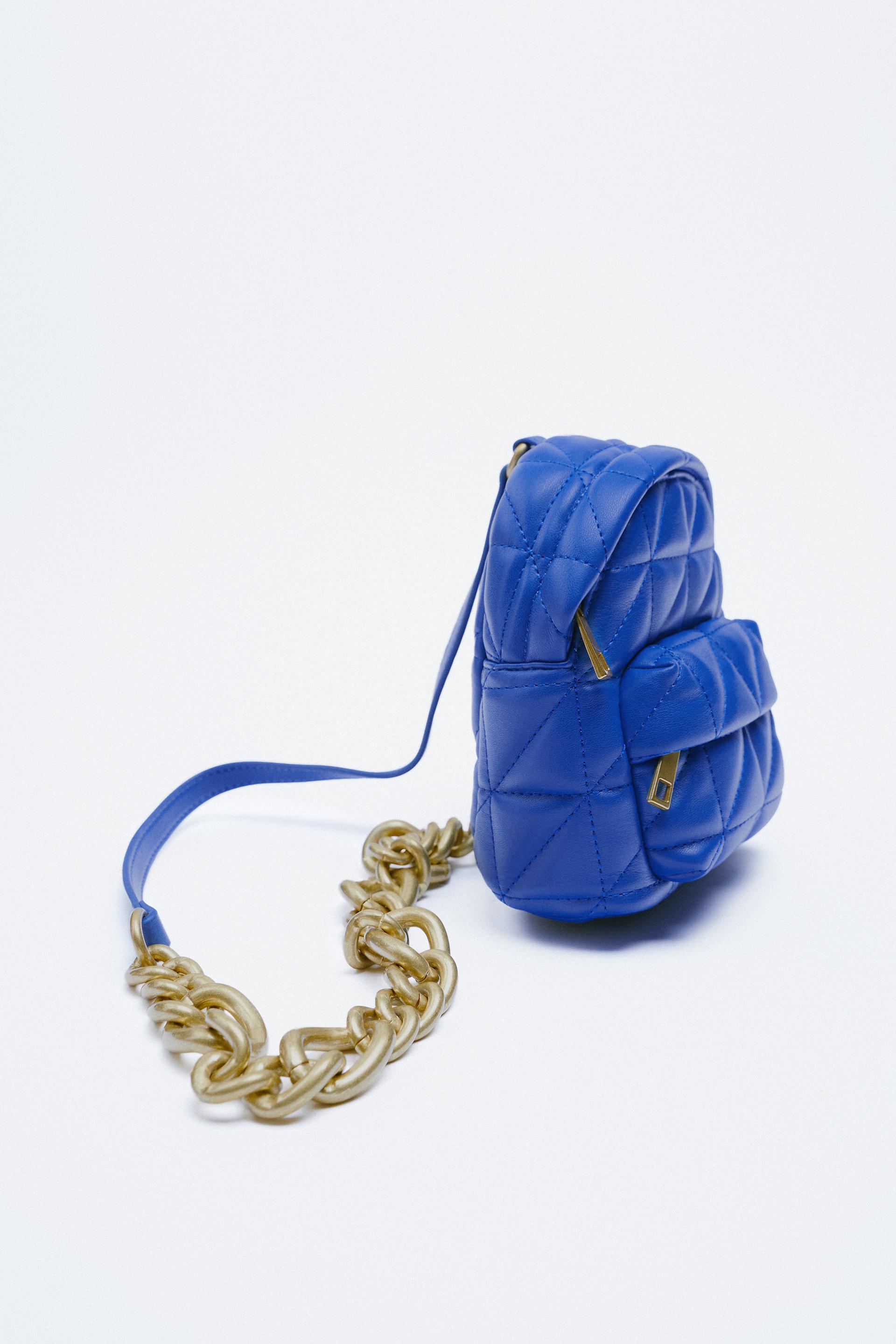 zara blue backpack