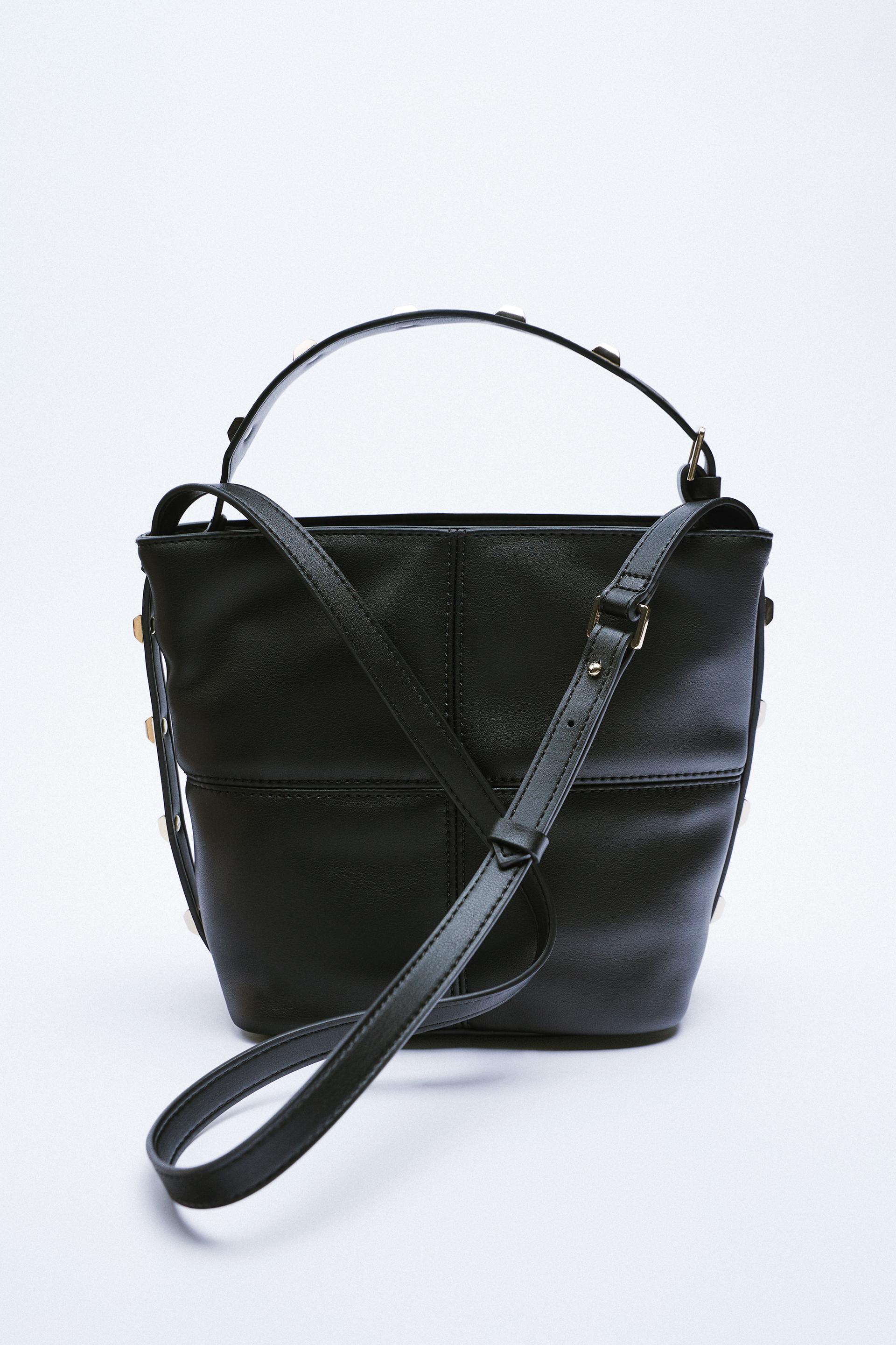 スタッズ付きバケットバッグ ベージュ Zara Japan 日本