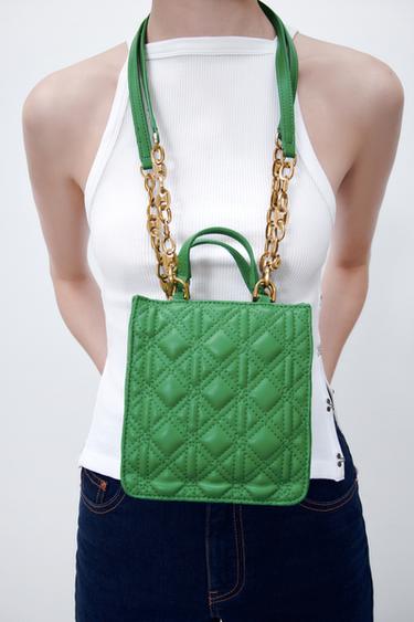 zara mini leather bolsa