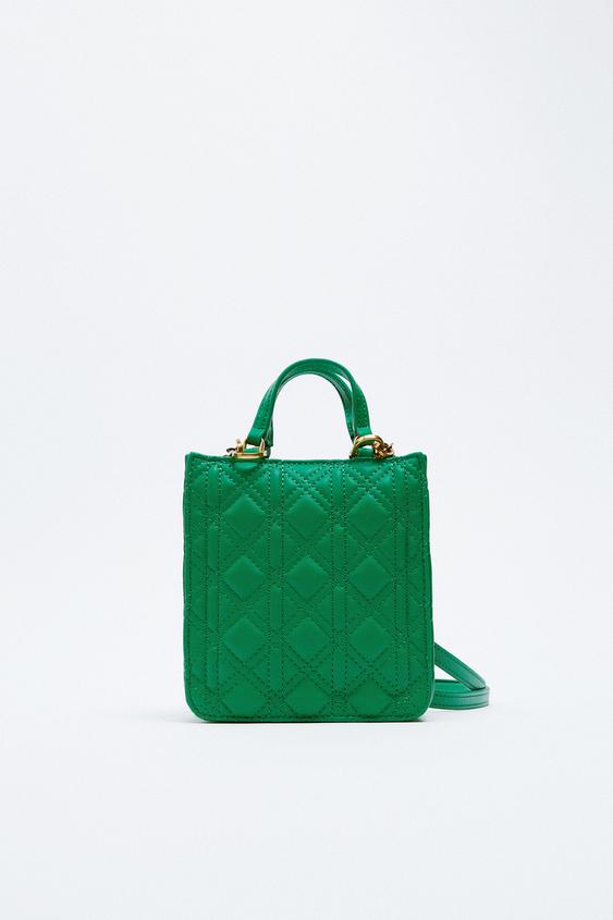 zara mini leather bolsa