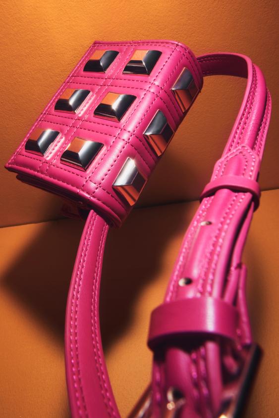 zara mini leather bolsa