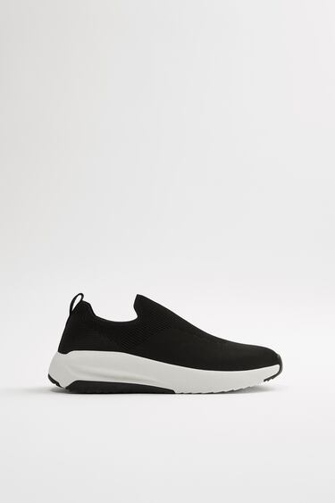 Image 0 of KNIT FABRIC RUNNING TRAINERS from Zara