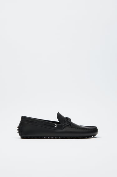 LEATHER DRIVING LOAFERS