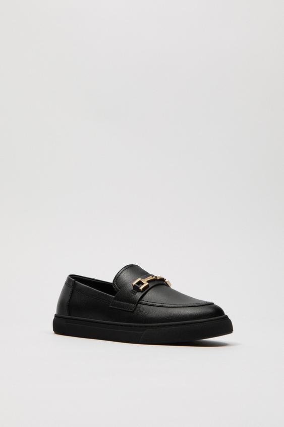 Buckle Loafers Black Zara United States Buckle Loafers Black Zara United States