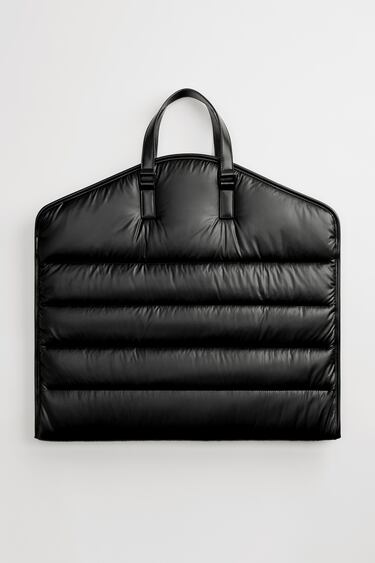 BLACK QUILTED SUIT CARRIER