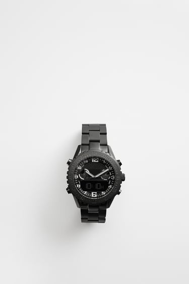 WATCH WITH MATTE METAL STRAP
