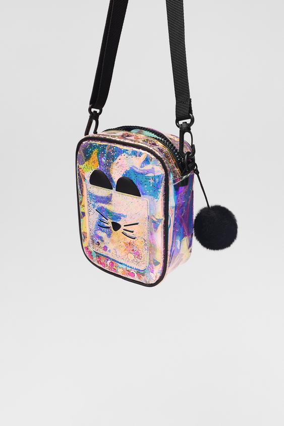 Sac Bandouliere Irise A Motif Chat Argent Zara Maroc Morocco Sac Bandouliere Irise A Motif Chat Argent Zara Maroc Morocco