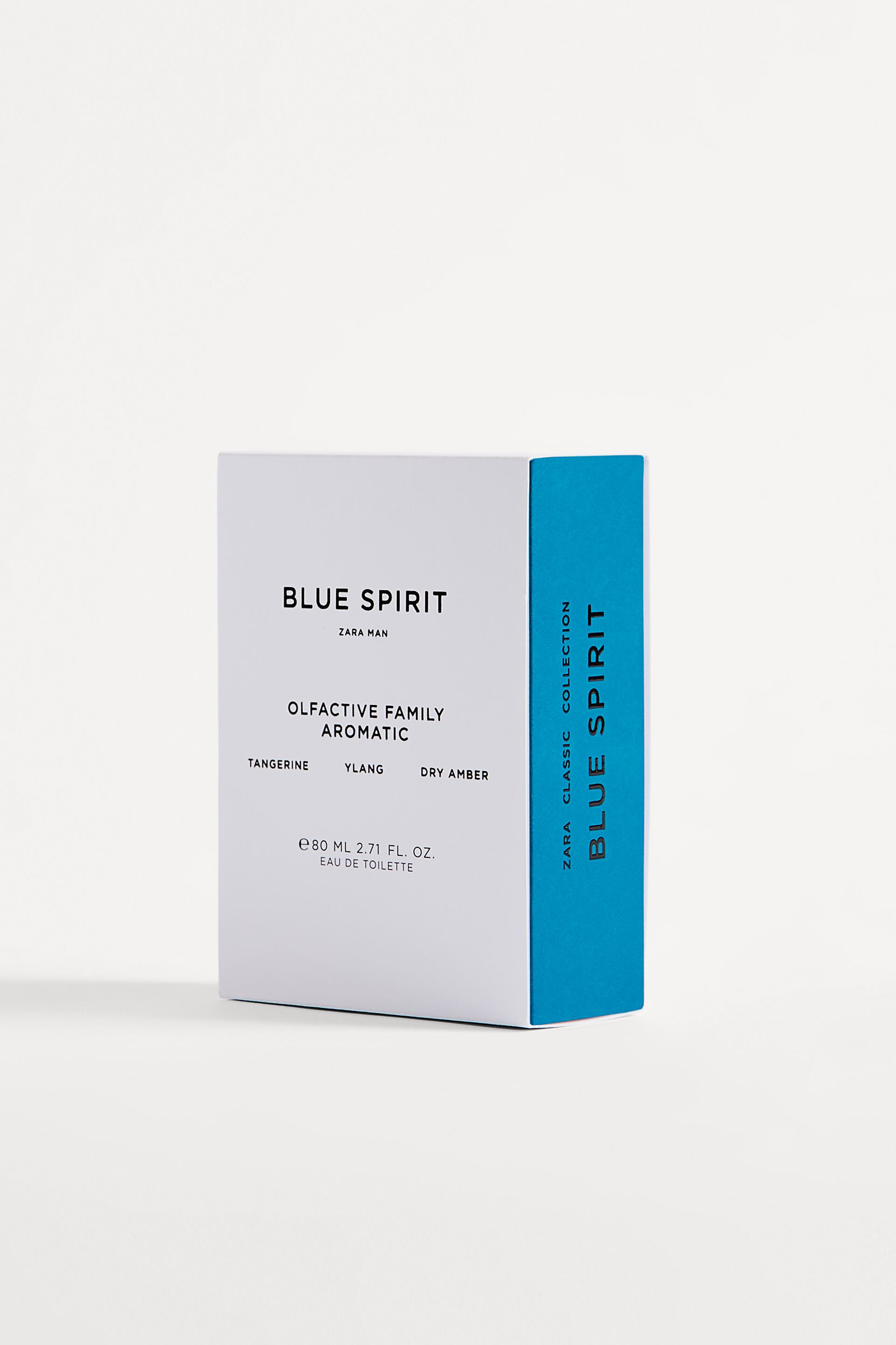 ZARA MAN BLUE SPIRIT Classic Collection 2.71 oz (80ml) EDT Spray NEW &  SEALED