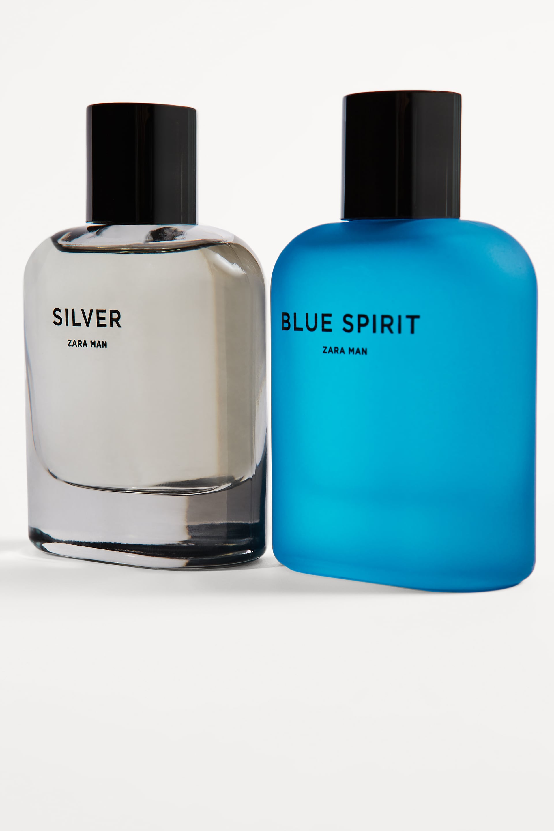 ZARA MAN SILVER and MAN BLUE SPIRIT EDT DUO SET 2 x 100 ml Brand New Sealed