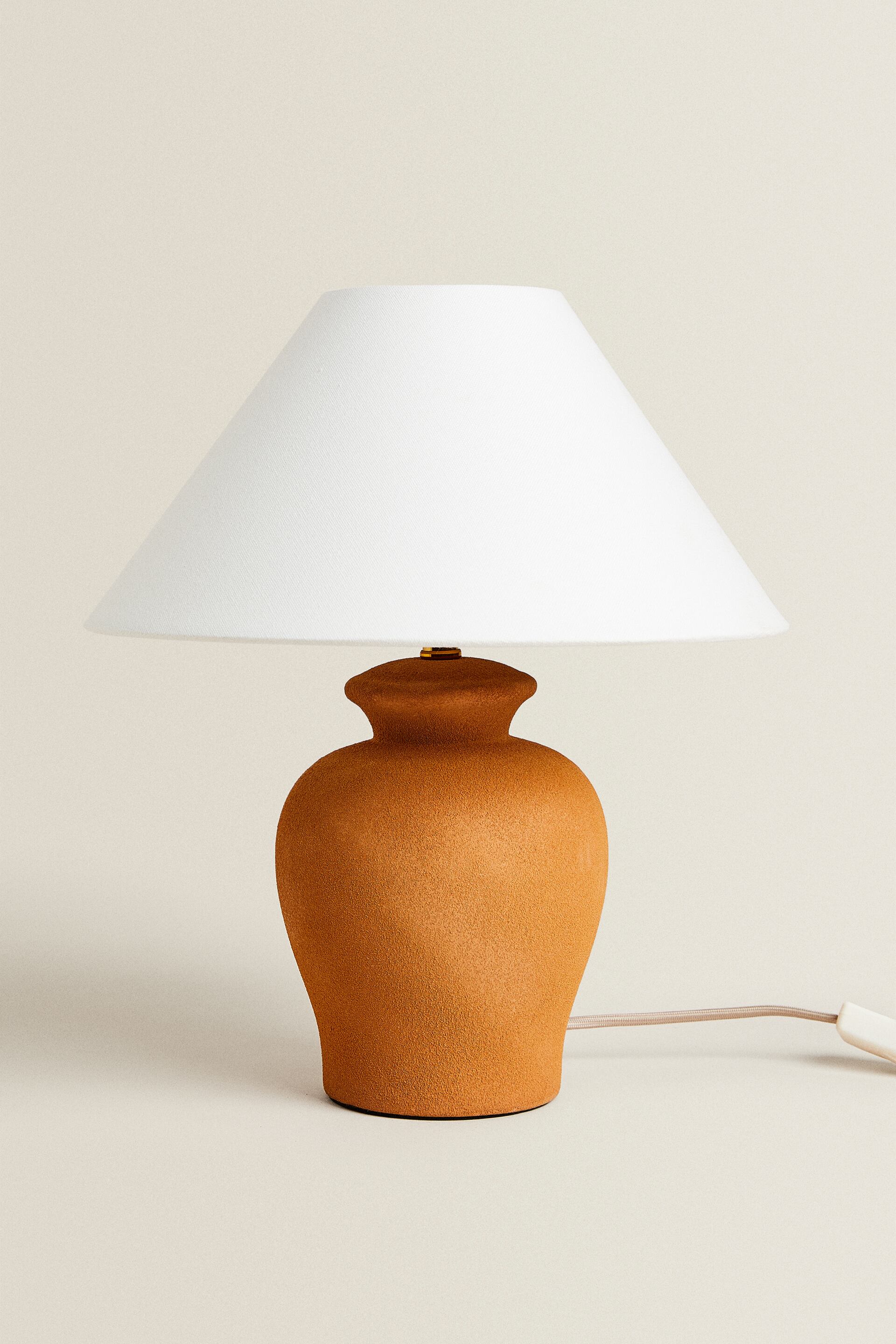 Terracotta Lamp Zara, Terracotta Table Lamp