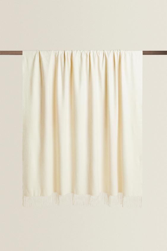 Cashmere Blanket Oyster White Zara United Kingdom Cashmere Blanket Oyster White Zara United Kingdom