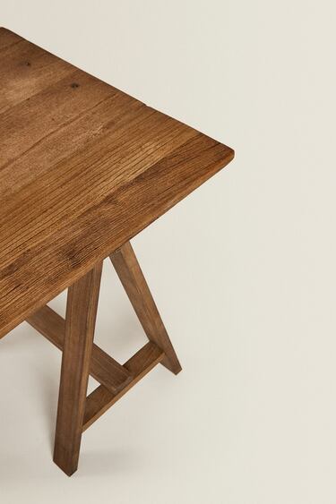 Image 0 of RECYCLED WOOD TRESTLE TABLE from Zara