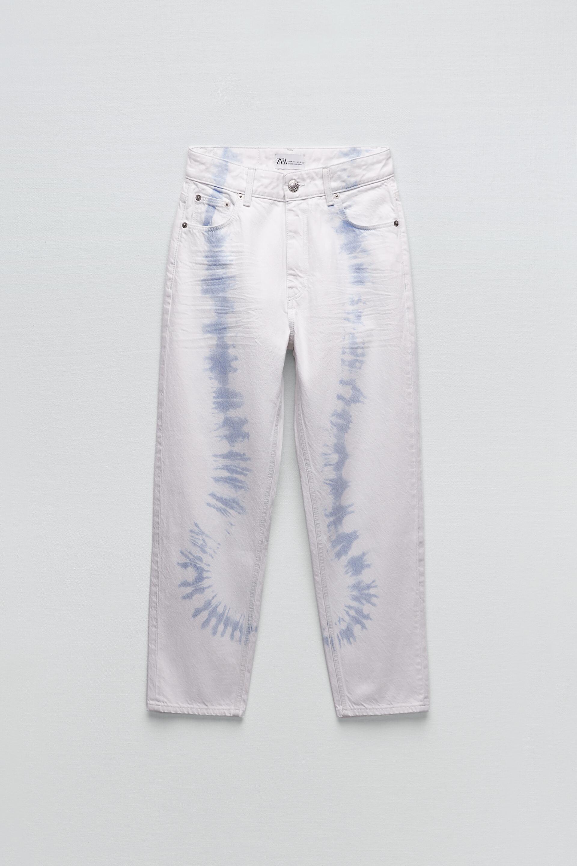 TIE-DYE JEANS - Oyster White | ZARA Australia