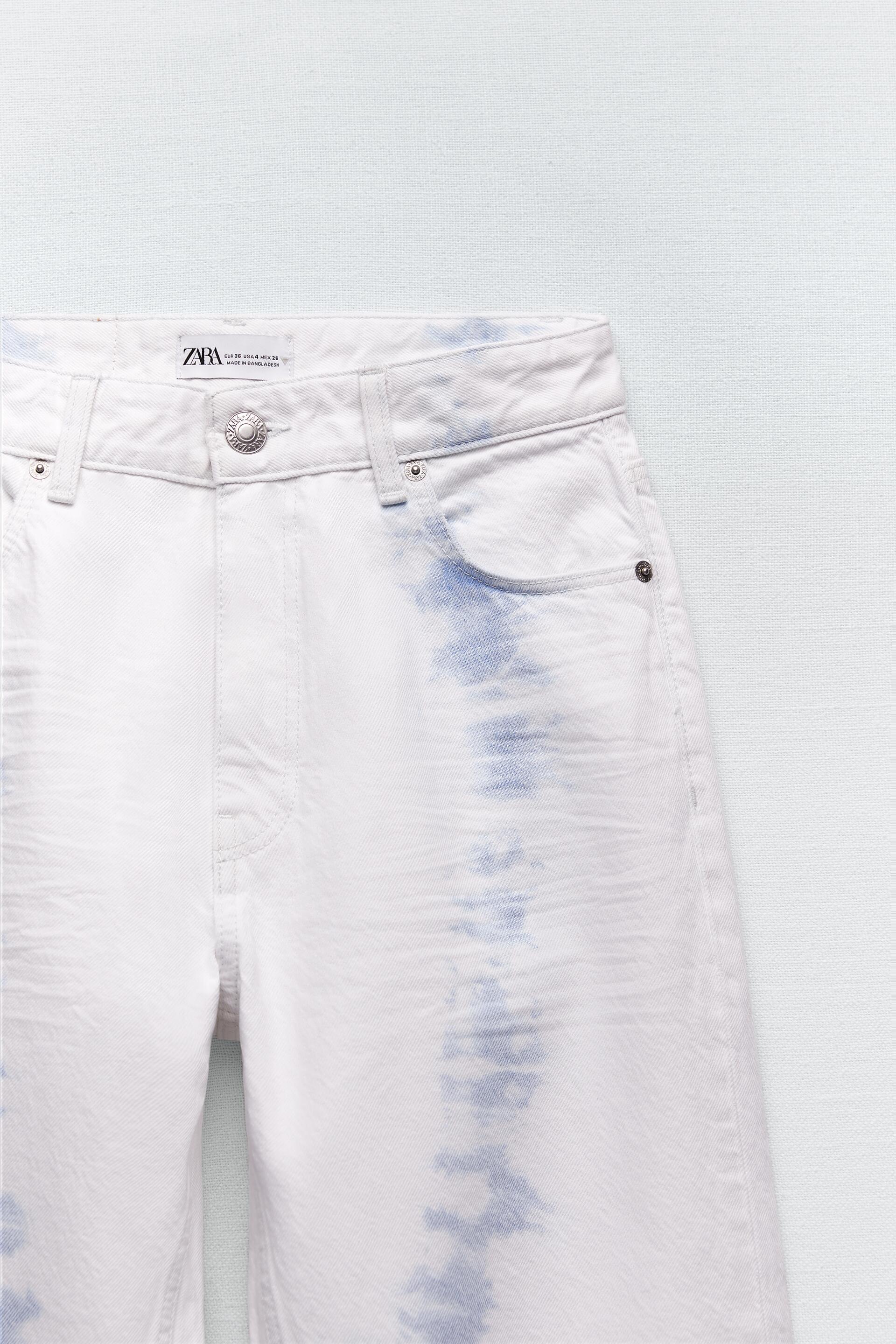 TIE-DYE JEANS - Oyster White | ZARA Australia