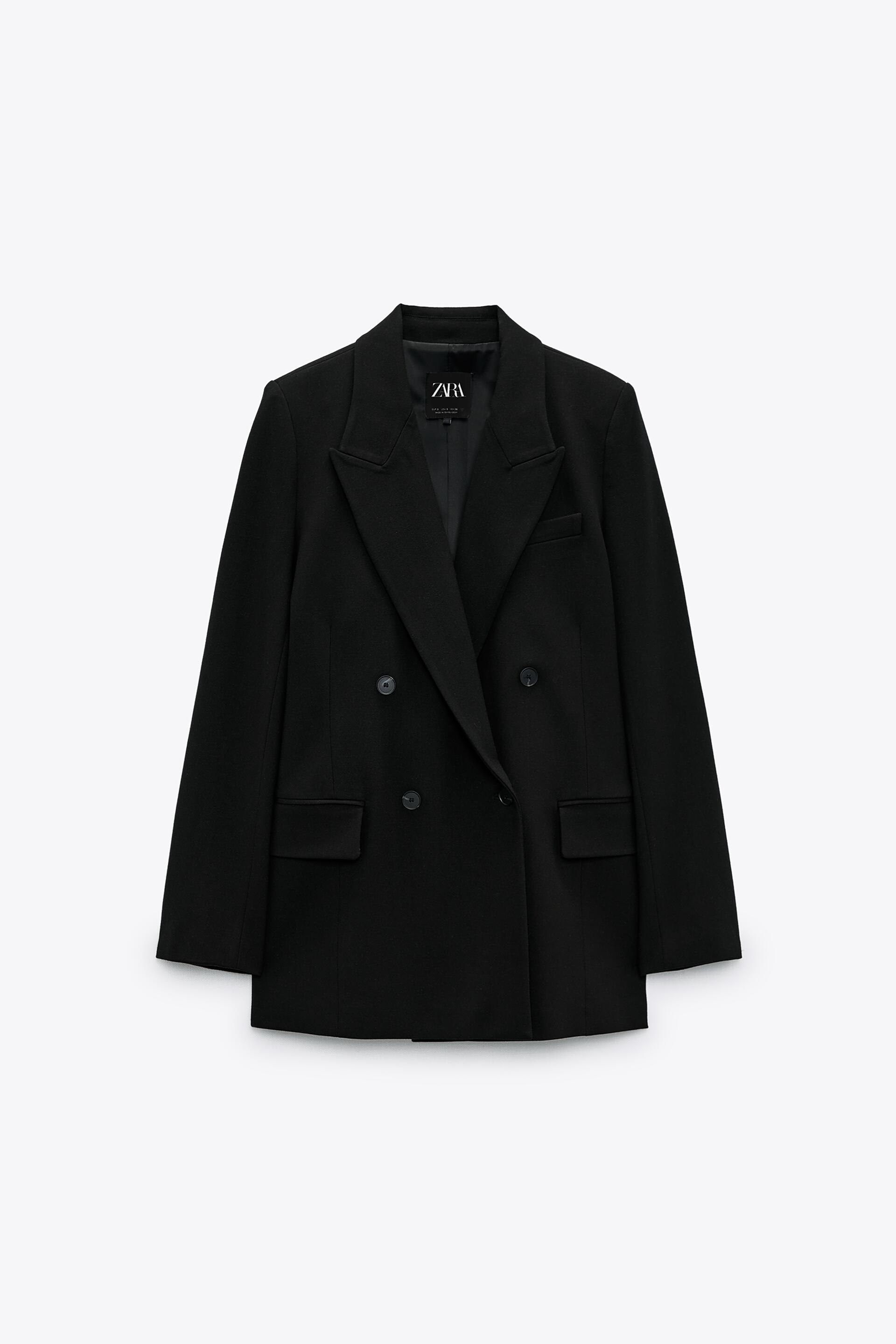 TAILORED BUTTONED BLAZER - Black | ZARA 