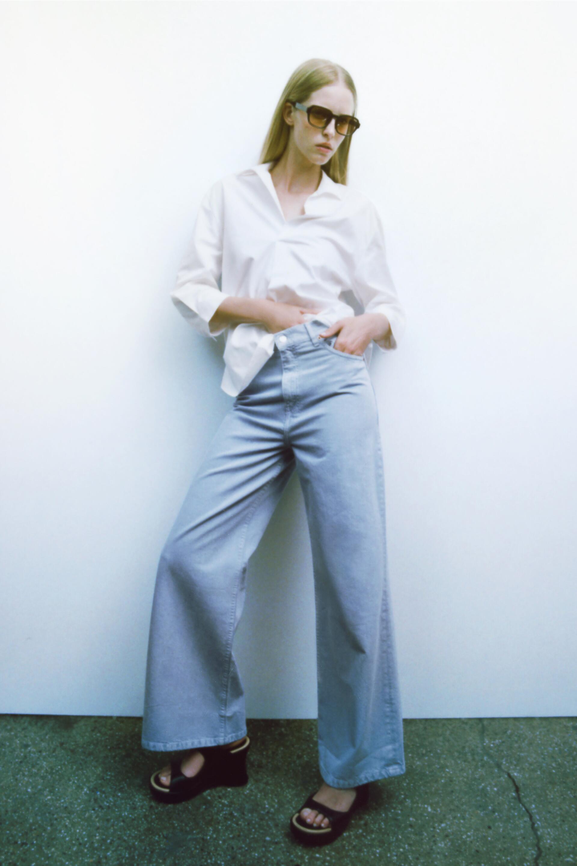 Zara ZW THE TRUTE WIDE LEG JEANS - 104465231-250-