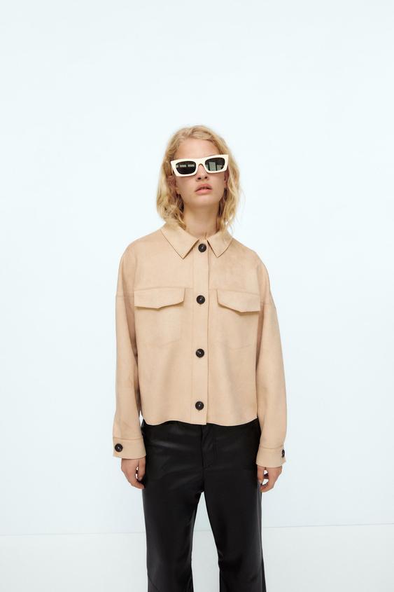 Sobrecamisa efecto ante zara