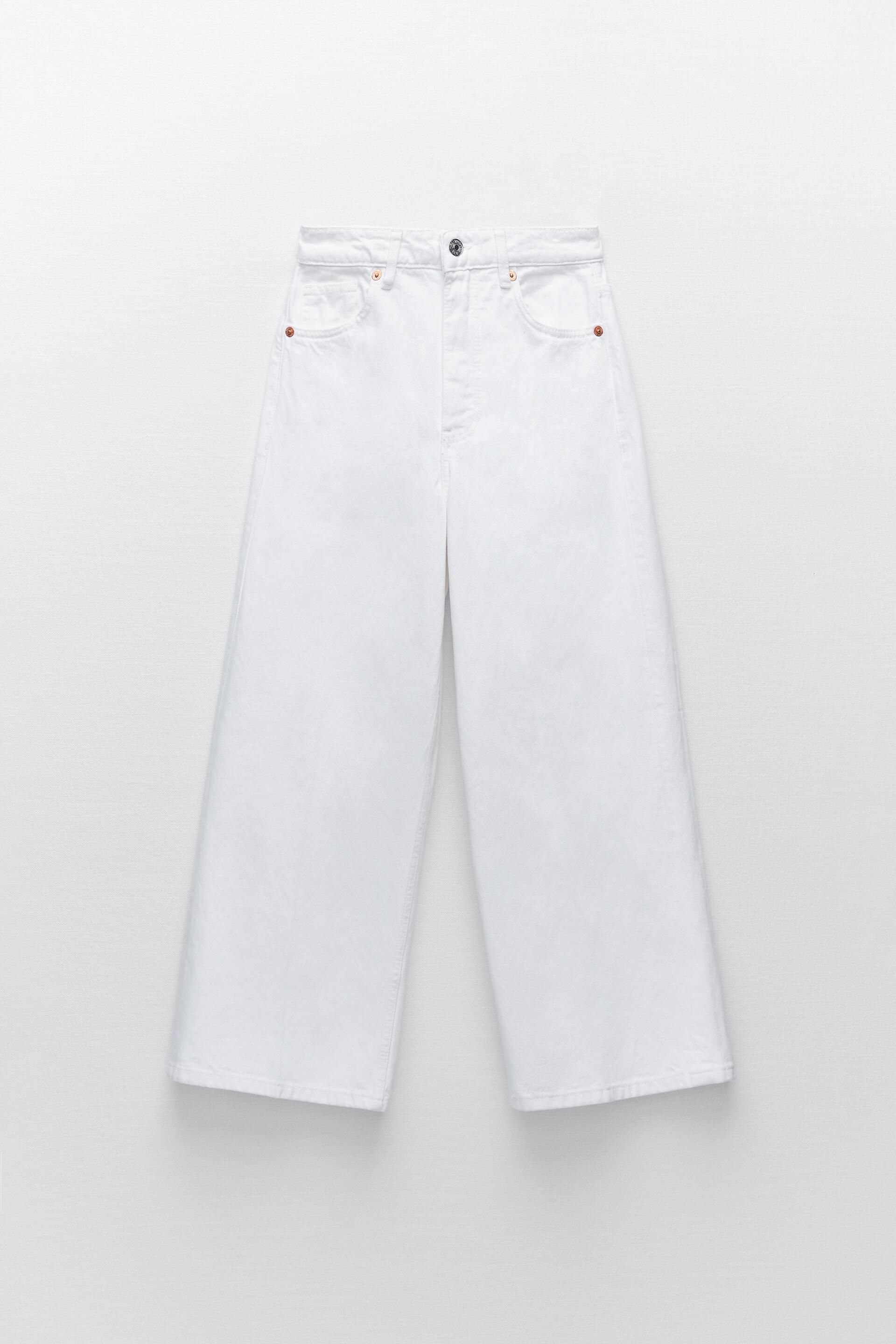 WIDE-LEG CROPPED JEANS - Black | ZARA Australia