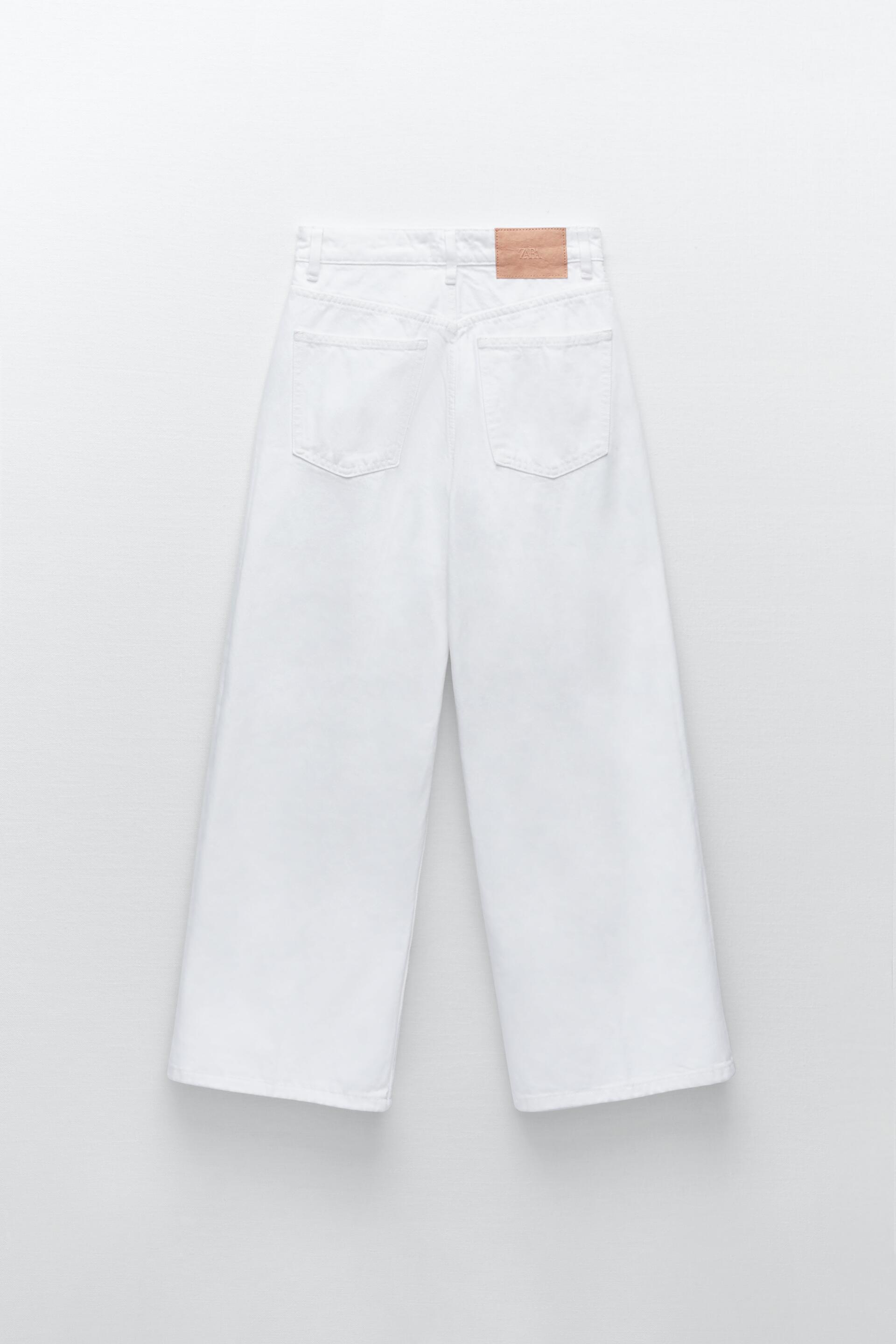 WIDE-LEG CROPPED JEANS - Black | ZARA Australia