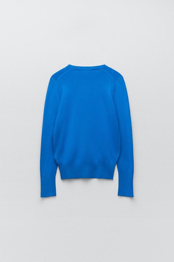 zara knit sweatshirt