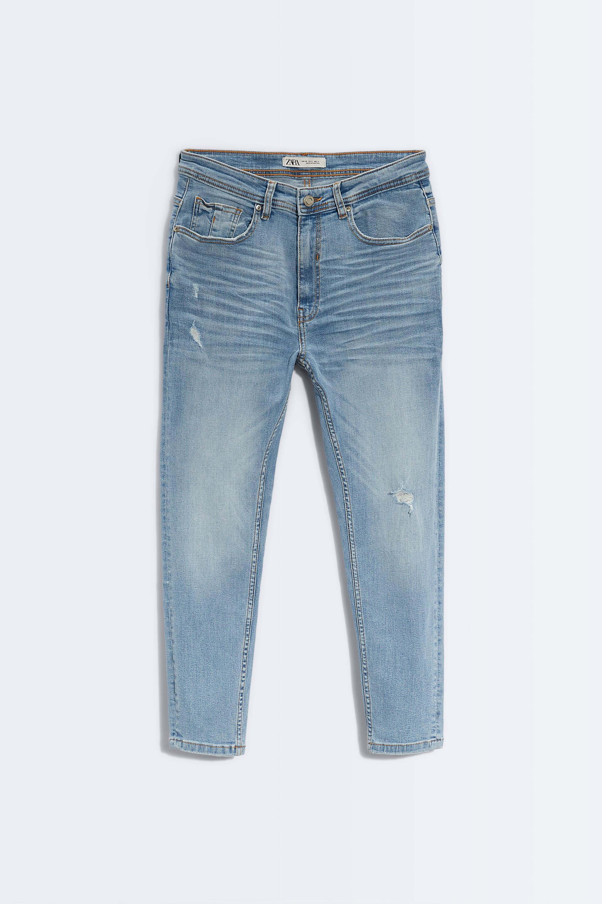 SKINNY CARROT FIT JEANS - Light blue | ZARA Australia