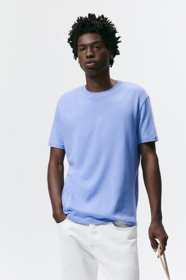zara knit short sleeve top