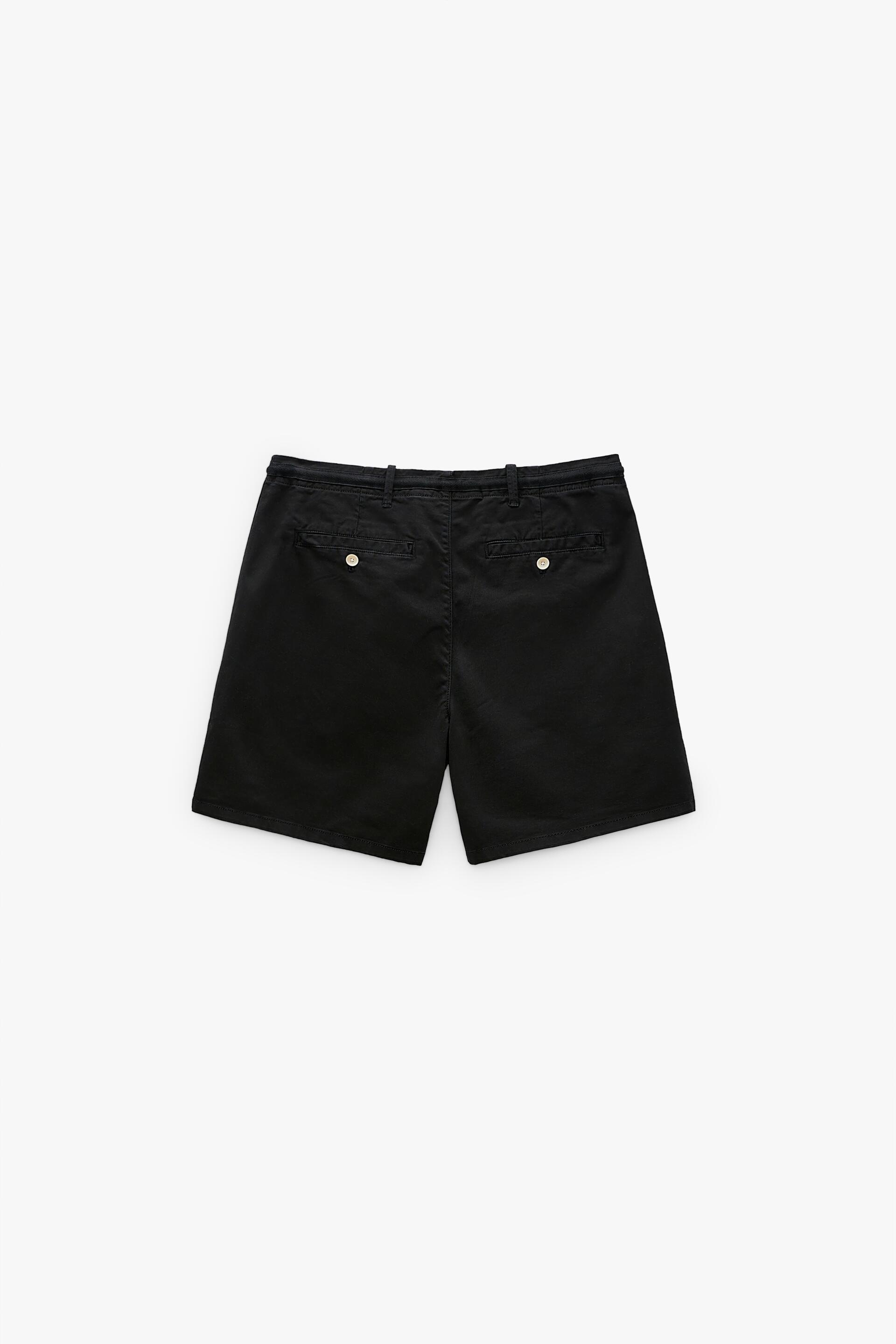 BERMUDA SHORTS WITH SIDE TAPING - Beige 