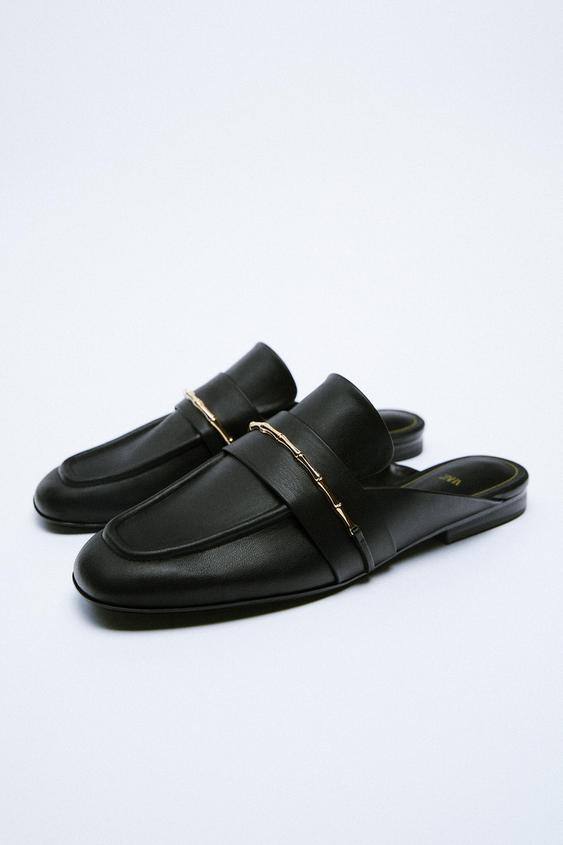 Zara loafer mules