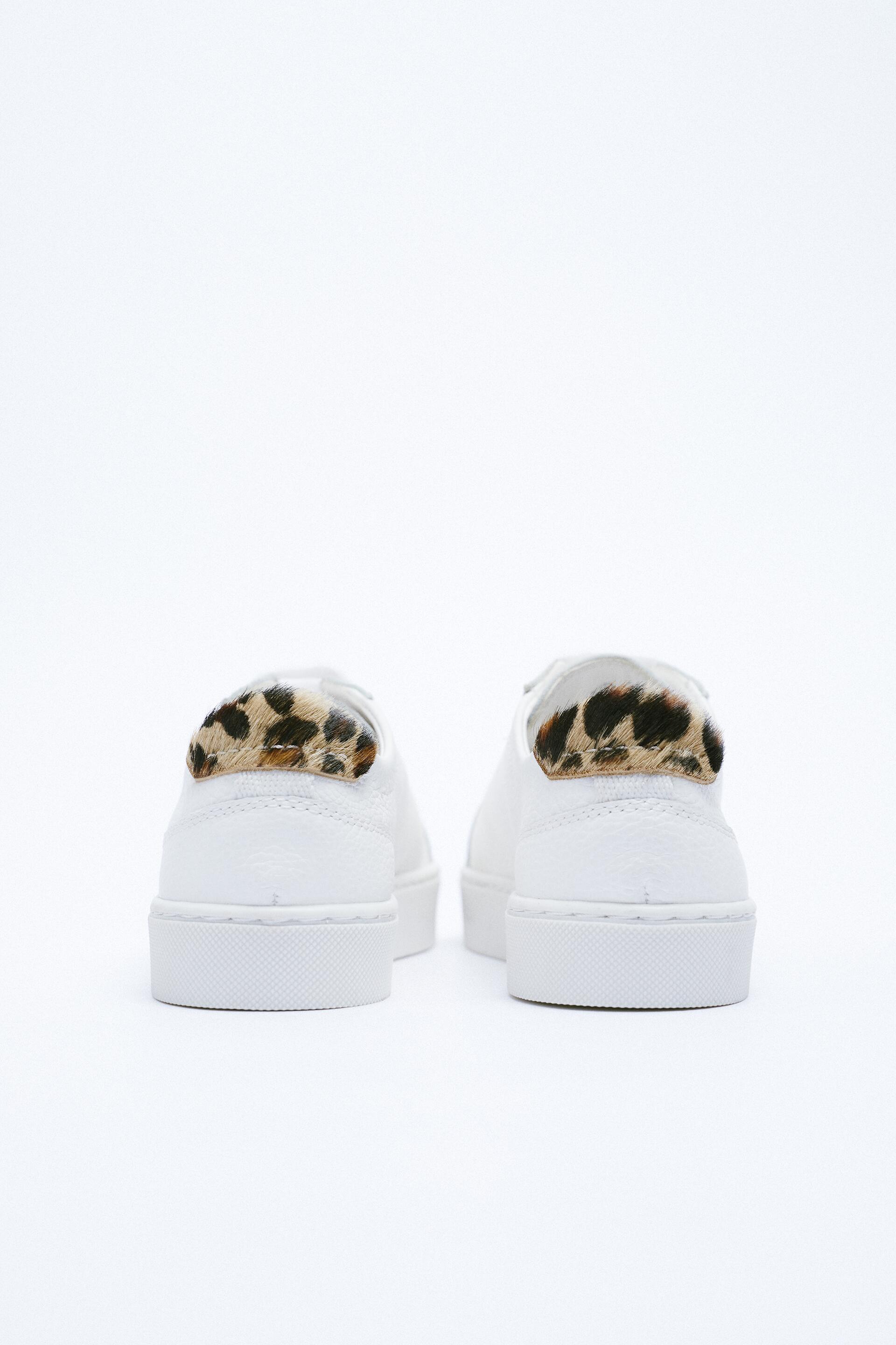 zara leopard trainers