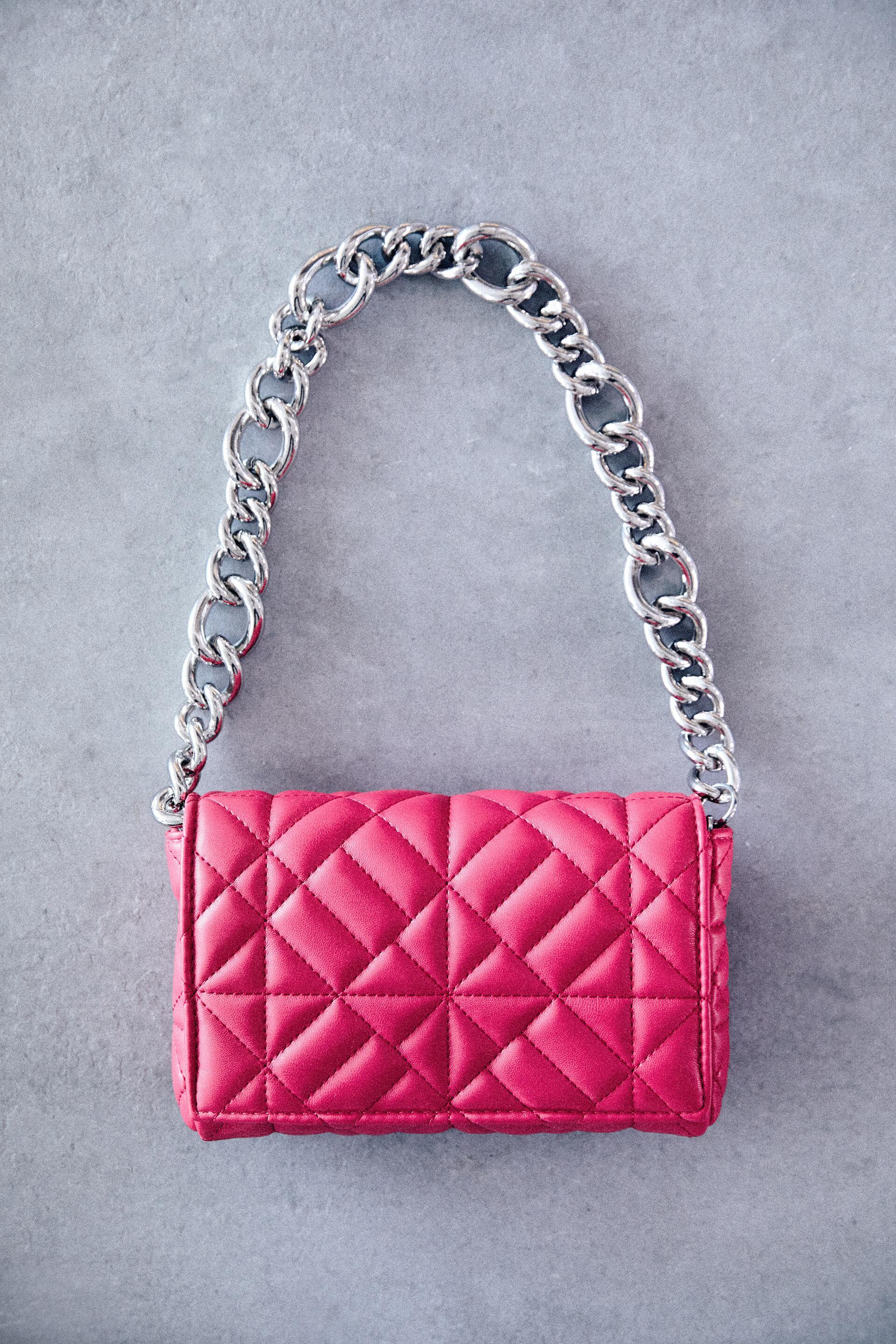 BORSA A SECCHIELLO CON PAILLETTES - Fucsia | ZARA Italia / Italy