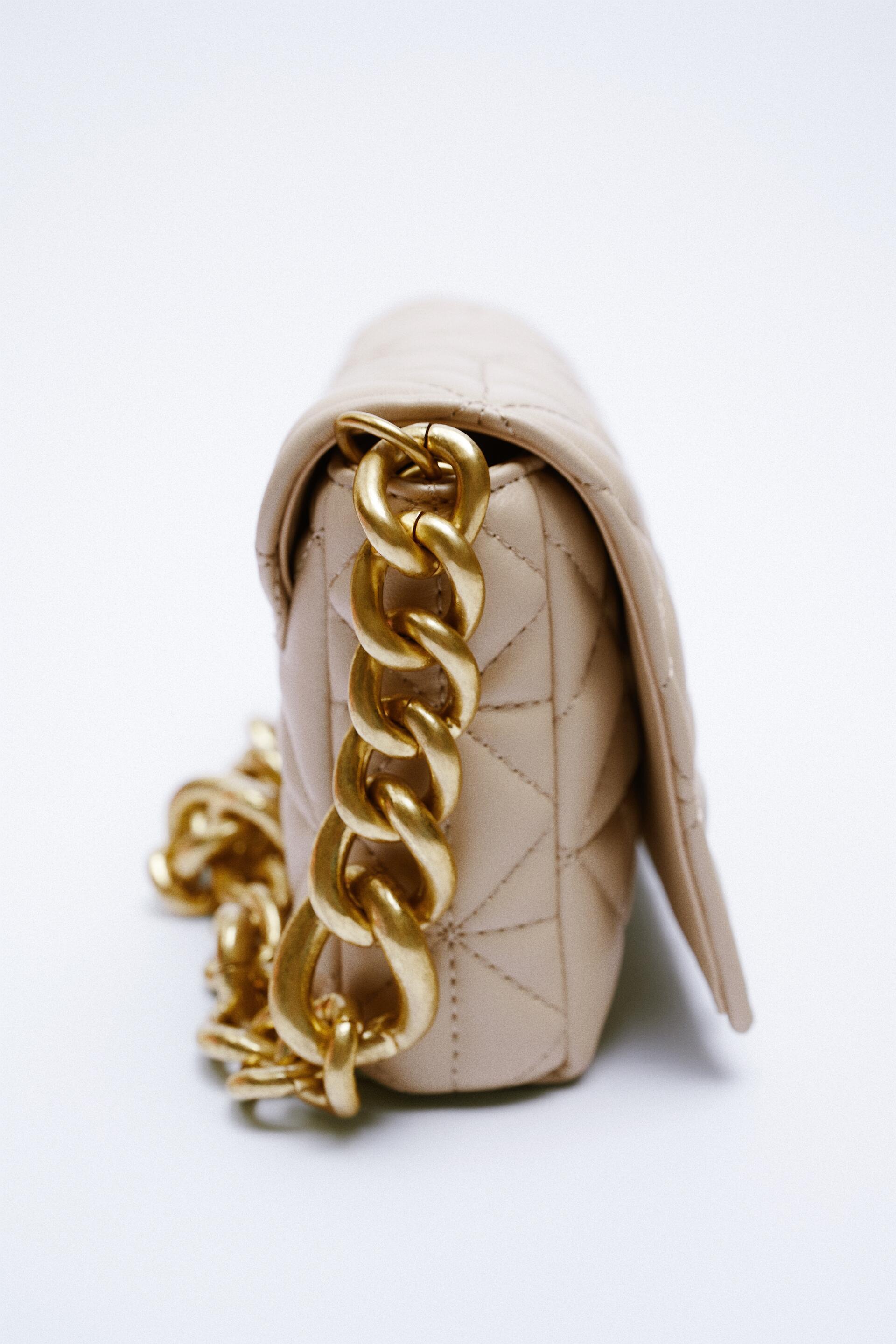 quilted tote bolsa zara