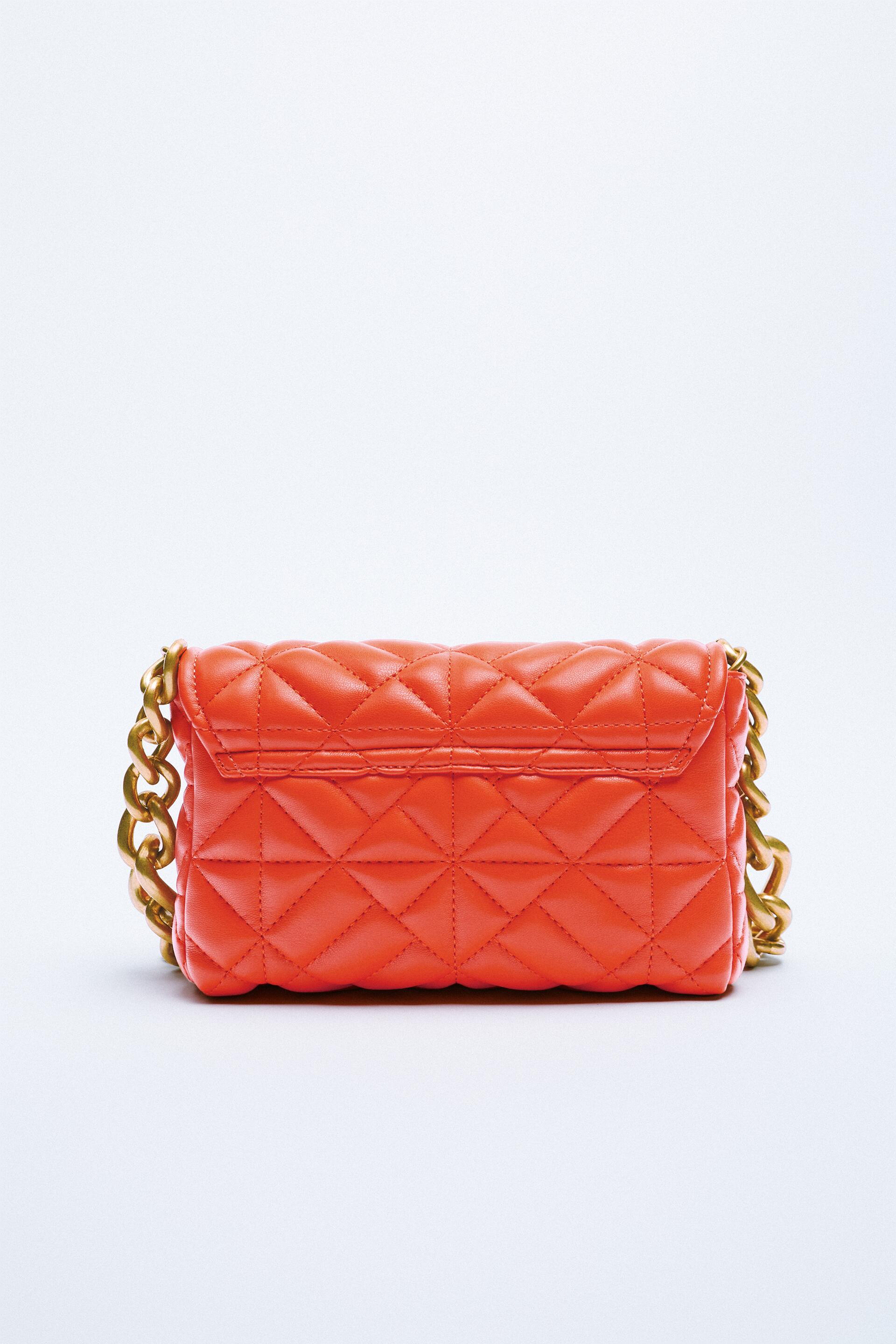quilted tote bolsa zara