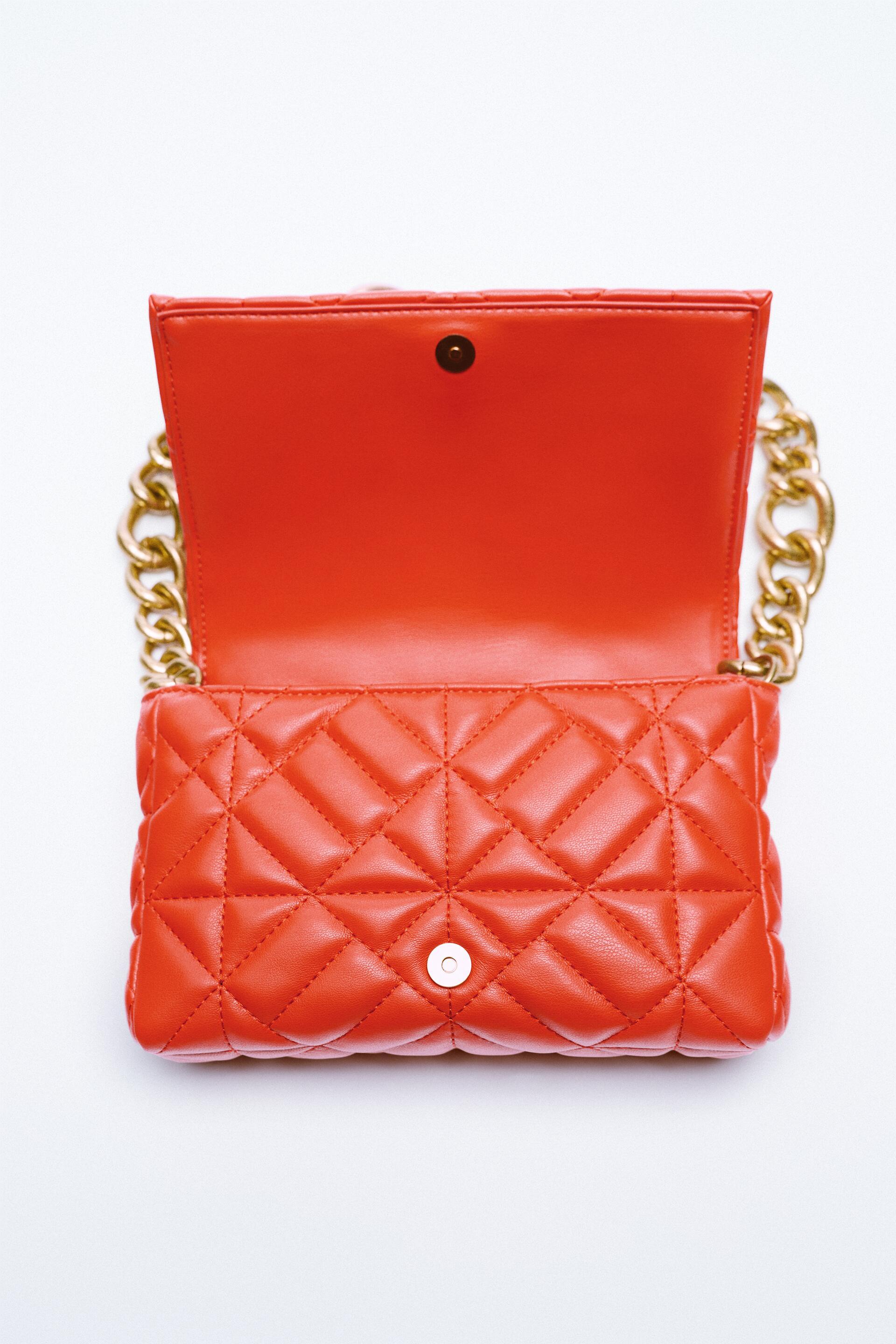 quilted tote bolsa zara