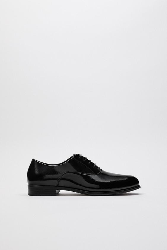 ZAPATO CORDONES CHAROL - Negro | ZARA Chile
