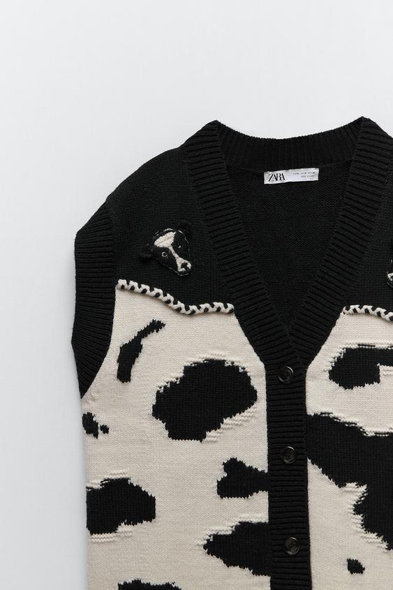 アニマル ニット ベスト Zara Japan 日本 アニマル ニット ベスト Zara Japan 日本
