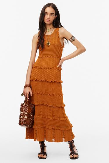 オープンニットワンピース Limited Edition Zara Japan 日本 オープンニットワンピース Limited Edition Zara Japan 日本
